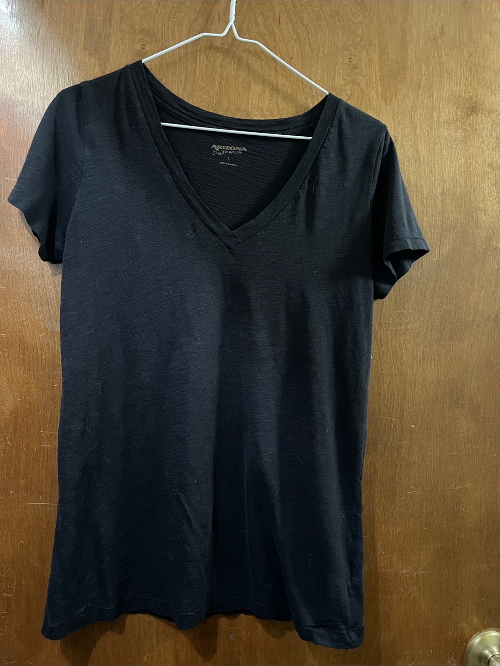 Arizona Jean Company Black Short-Sleeve V-Neck Tee